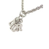 Dior Silver Finish Dangling Letters Pendant Necklace Secondhand