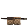 Gucci GG Canvas Double Pocket Belt Bag Secondhand