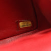 Chanel CHANEL Mini Matelasse Shoulder Bag leather Calfskin (cowhide) Red Used Women Secondhand