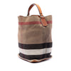 Burberry Medium Mega Check Canvas Ashby Bucket Bag Secondhand