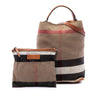 Burberry Medium Mega Check Canvas Ashby Bucket Bag Secondhand