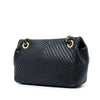 Chanel Small Chevron Wrinkled Calfskin Medallion Charm Surpique Flap Secondhand