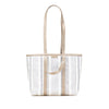 Balenciaga Medium Woven Calfskin Barbes East West Shopper Bag Secondhand
