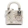 Secondhand Dior Micro Metallic Crinkled Calfskin Lucky Dior Cannage Lady Dior