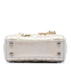 Secondhand Dior Micro Metallic Crinkled Calfskin Lucky Dior Cannage Lady Dior