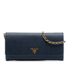 Prada Saffiano Wallet On Chain Secondhand