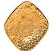 Chanel CC Gold Plated Diamond Engraved Brooch Secondhand