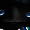 Balenciaga Mini Leather Striped Papier A6 Zip Around Satchel Secondhand
