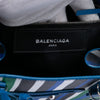Balenciaga Mini Leather Striped Papier A6 Zip Around Satchel Secondhand