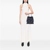 Miu Miu Matelasse Embroidered Denim Shoulder Bag Secondhand