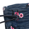 Miu Miu Matelasse Embroidered Denim Shoulder Bag Secondhand