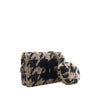 Chanel CC Houndstooth Tweed and Shearling Wallet On Chain Secondhand