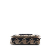 Chanel CC Houndstooth Tweed and Shearling Wallet On Chain Secondhand