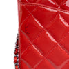 Chanel CC Quilted Patent Clutch with Chain Secondhand