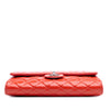 Chanel CC Quilted Patent Clutch with Chain Secondhand