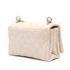 Chanel Quilted Calfskin Pearl CC Accordion Flap Secondhand