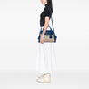 Prada Saffiano Cuir Trimmed Canapa Satchel Secondhand