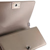 Chanel Old Medium Metallic Goatskin Crystal Boy Flap Secondhand