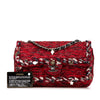 Chanel Medium Tweed Braided Charms Double Flap Secondhand