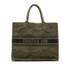 Dior Large Embroidered Canvas Camouflage Book Tote Secondhand