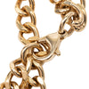 Chanel Gold Plated Strass Coco Plaque Double Chain Belt Secondhand