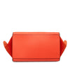Celine Medium Drummed Calfskin and Suede Trapeze Satchel Secondhand