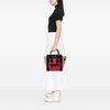 Celine Micro Tricolor Leather Luggage Tote Secondhand