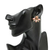 Gucci Gold Plated Resin and Rhinestones Interlocking G Single Push Back Earring Secondhand