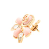 Gucci Gold Plated Resin and Rhinestones Interlocking G Single Push Back Earring Secondhand