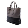 Prada Bicolor Cervo Deerskin Side Zip Convertible Tote Secondhand