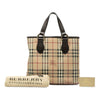 Burberry Haymarket Check Coated Canvas Tote Secondhand