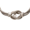 Chanel CC Brass Double Snake Chain Knot Necklace Secondhand