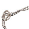 Chanel CC Brass Double Snake Chain Knot Necklace Secondhand