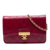 Chanel Stitched Goatskin Golden CC Wallet On Chain Secondhand