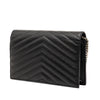 Saint Laurent Grain De Poudre Cassandre Envelope Chain Wallet Secondhand