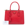 Prada Medium Saffiano Galleria Double Zip Satchel Secondhand