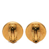 Secondhand Chanel Gold Plated Faux Pearl Logo Round Clip On Earrings