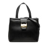Ferragamo Lizard Embossed Leather Satchel Secondhand