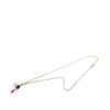 Chanel CC Gold Plated Strass Resin Lipstick Pendant Necklace Secondhand