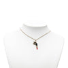 Chanel CC Gold Plated Strass Resin Lipstick Pendant Necklace Secondhand