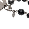 Chanel Silver Plated CC Faux Pearl Bracelet Secondhand
