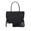 Prada Vitello Trimmed Tessuto Tote Secondhand