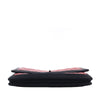 Chanel Medium CC Bicolor Quilted Lambskin Grosgrain Single Flap Secondhand