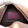 Chanel Quilted Iridescent Lambskin Round Clutch With Chain Secondhand