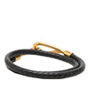 Hermès Gold Plated and Swift Jumbo Hook Double Tour Bracelet Secondhand