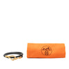 Hermès Gold Plated and Swift Jumbo Hook Double Tour Bracelet Secondhand
