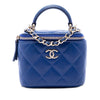 Chanel Mini CC Quilted Lambskin Top Handle Vanity Case With Chain Secondhand