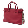 Burberry Medium Leather and House Check Banner Satchel Secondhand