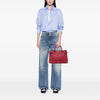 Burberry Medium Leather and House Check Banner Satchel Secondhand
