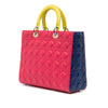 Dior Large Tricolor Lambskin Cannage Lady Dior Secondhand